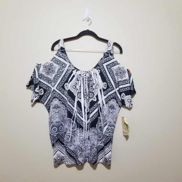 One World Cold shoulder blouse - Picture 8 of 8